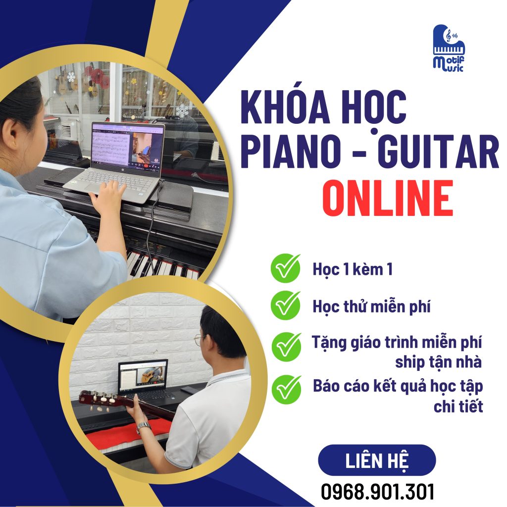 khóa học piano guitar online