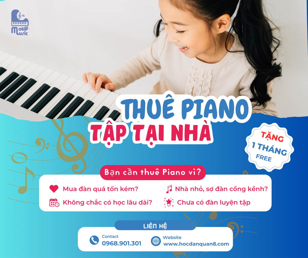 thuê đàn Piano tập tại nhà giá rẻ